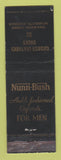 Matchbook Cover - Nunn Bush Men's Shoes George Leathers Wyandotte MI WEAR
