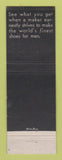 Matchbook Cover - Nunn Bush Men's Shoes George Leathers Wyandotte MI WEAR