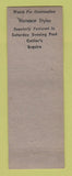 Matchbook Cover - Winthrop Shoes for Men Peter's Detroit MI