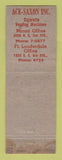 Matchbook Cover - WGBS News Radio Ace Saxon Vending Miami FL