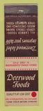 Matchbook Cover - Deerwood Foods Chicago IL WEAR