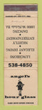 Matchbook Cover - Angel's Hour Glass Detroit MI WORN