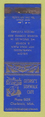 Matchbook Cover - George's Sidewalk Cafe Charlevoix MI WEAR