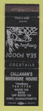 Matchbook Cover - Callahan's Riverside House Essex MA
