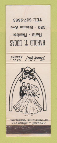 Matchbook Cover - Harold Lucas Flowers Bridal QC? WEAR