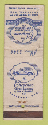 Matchbook Cover - Cheynne Steam Laundry WY truck WORN