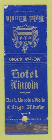 Matchbook Cover - Hotel Lincoln Chicago IL WORN