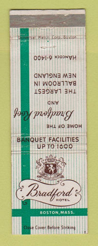 Matchbook Cover - Bradford Hotel Boston MA WEAR