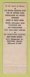Matchbook Cover - Bradford Hotel Boston MA WEAR