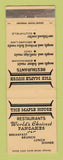 Matchbook Cover - Maple House Restaurant Birmingham Troy Southfield MI