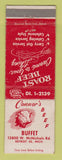 Matchbook Cover - Connor's Beef Buffet Detroit MI