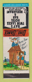Matchbook Cover - Ray's Twin Lakes Hotel Bar Restaurant Lincoln MI hillbilly