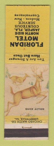 Matchbook Cover - Floridan Motel Jasper FL