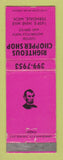 Matchbook Cover - Richteous Chopper Shop Ferndale MI Motorcycles Abraham Lincoln
