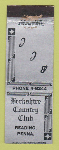 Matchbook Cover - Berkshire Country Club Reading PA WEAR
