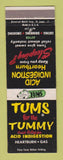 Matchbook Cover - Tums Antacid NR Laxative
