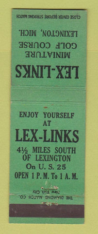 Matchbook Cover - Lex Links Mini Golf Course Lexington MI
