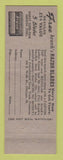 Matchbook Cover - Krank's Lather Kreem Shaving Cream Zymole Cough Drops