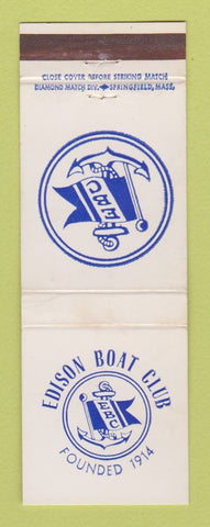 Matchbook Cover - Edison Boat Club Detroit MI
