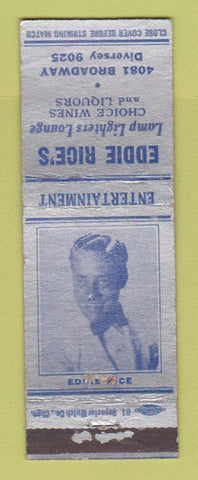 Matchbook Cover - Eddie Rice's Lounge Chicago? Detroit? WORN