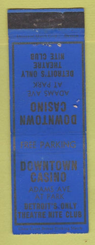 Matchbook Cover - Downtown Casino Detroit MI WEAR