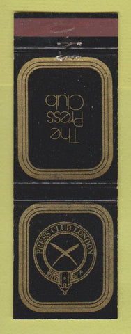 Matchbook Cover - The Press Club London UK England
