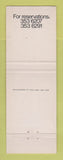 Matchbook Cover - The Press Club London UK England