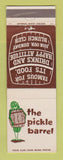 Matchbook Cover - The Pickle Barrel Chicago IL