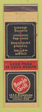 Matchbook Cover - Bonjo Grill Detroit MI