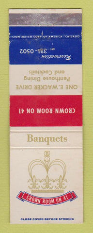 Matchbook Cover - Crown Room on 41 Chicago IL
