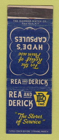 Matchbook Cover - Rea and Derick Hyde's Capsules Drug