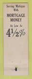 Matchbook Cover - Melvin Lanphar Mortage Refinancing Detroit MI