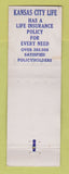 Matchbook Cover - Wallace Fisher Insurance Highland Park MI WORN