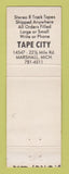 Matchbook Cover - Tape City Music Marshall MI
