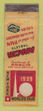 Matchbook Cover - Anacin Headache Cold Tablets 1939 New York World's Fair