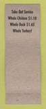 Matchbook Cover - Shore's Restaurant Dearborn MI