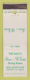 Matchbook Cover - Sno White Dining Room Detroit MI
