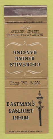 Matchbook Cover - Eastman's Gaslight Room Detroit MI
