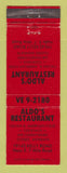 Matchbook Cover - Aldo's Restaurant Detroit MI Italian