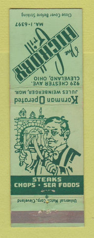 Matchbook Cover - Hickory Grill Cleveland OH