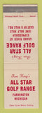 Matchbook Cover - Tom King's All Star Golf Range Farmington MI CREASE