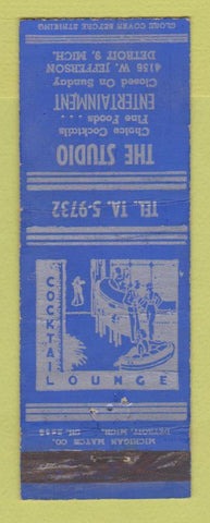 Matchbook Cover - The Studio Bar Detroit MI