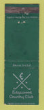 Matchbook Cover - Edgewood Country Club Commerce Charter Township MI WEAR