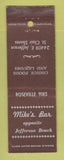 Matchbook Cover - Mike's Bar St Clair Shores MI