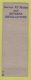Matchbook Cover - Dick's Radio TV Toledo OH hillbilly STAINED