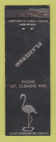 Matchbook Cover - Flamingo Mount Clemens MI WORN