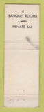 Matchbook Cover - Eckener's Chop House Detroit MI WEAR