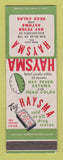 Matchbook Cover - Haysma for Hay Fever Head Colts Product Drug
