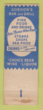 Matchbook Cover - Gordon's Bar Grill Mount Clemens MI WEAR