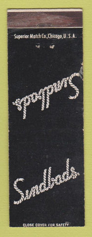 Matchbook Cover - Sindbads Restaurant Detroit MI